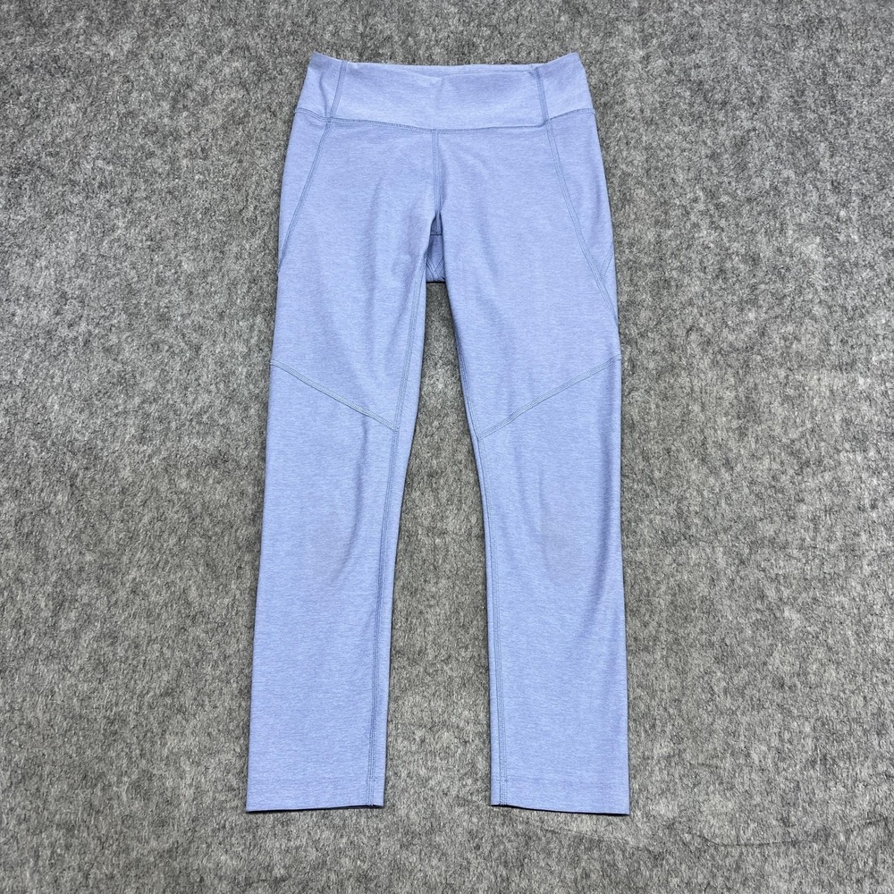 Outdoor‎ Voices Leggings Womens Small Blue Ankle Mid Rise Stretch Yoga Athletic